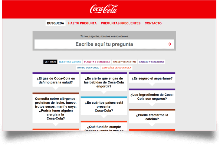 Coca Cola ejemplo de website y blog Coca Cola ejemplo de website y blog