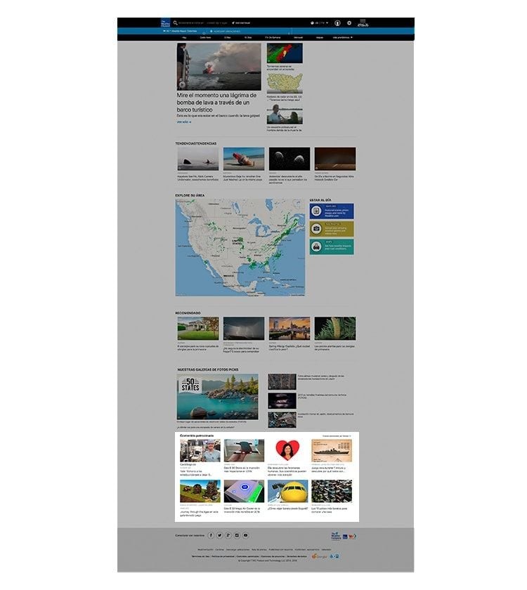 Ejemplo de formato de native advertising de contenido recomendado Cómo es el native advertising